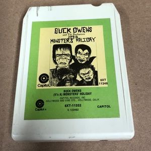 SALE Monsters Halloween Holiday 8 Track Tape Buck Owens & the Buckaroos, 1974